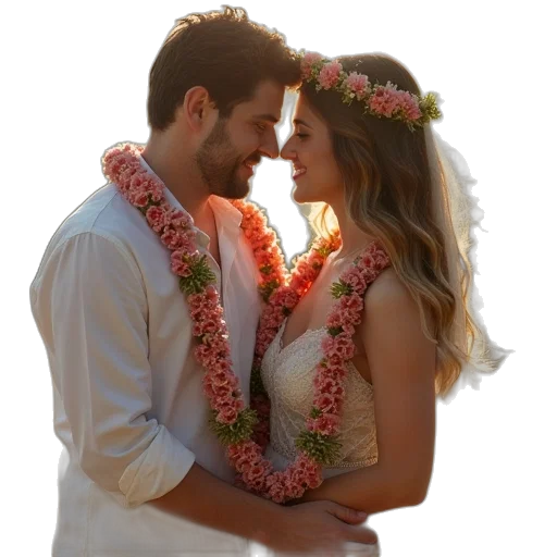 jewelry, couple, holding, their transparent PNG cut-out