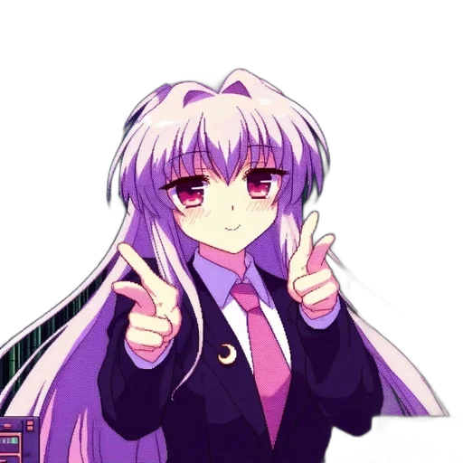 staff, jacket, robot, hair transparent PNG cut-out