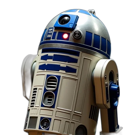 robot, 3d render, concept art, photorealistic transparent PNG cut-out