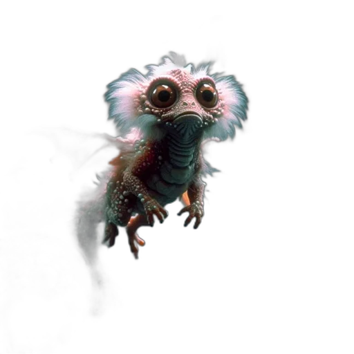 creature, dragon, animal, hair transparent PNG cut-out