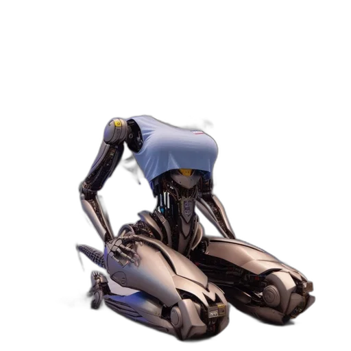 robot, weapon, creature, dress transparent PNG cut-out