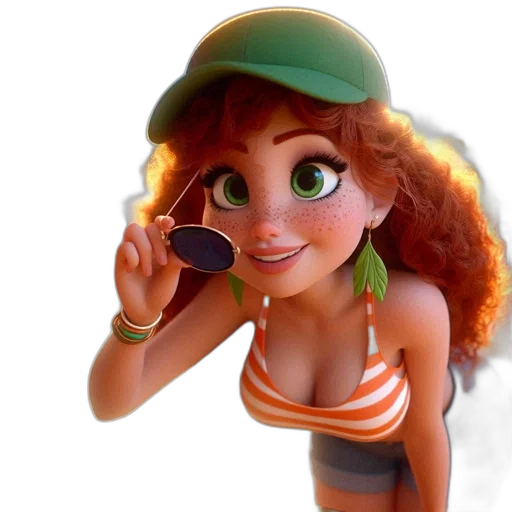 hat, 3d render, cartoon, concept art transparent PNG cut-out