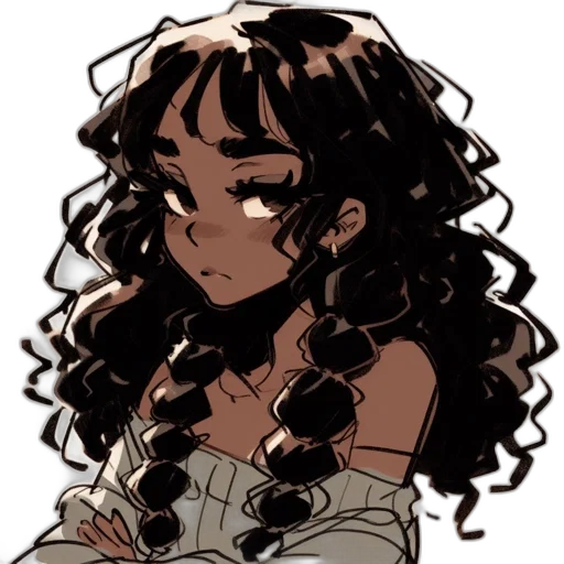hair, dress, crown, staff transparent PNG cut-out