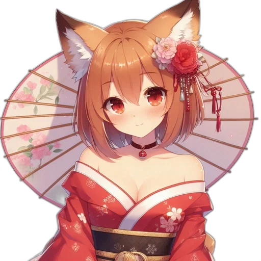 dress, staff, flower, mask transparent PNG cut-out