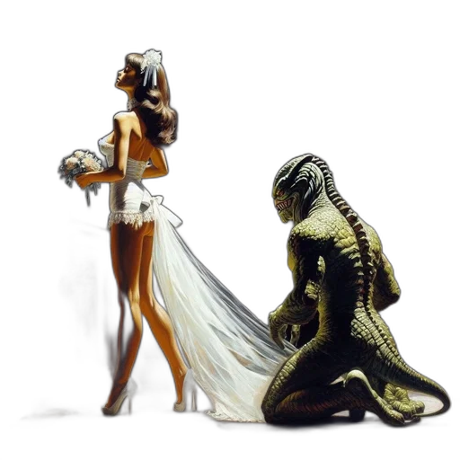 dress, creature, robot, concept art transparent PNG cut-out