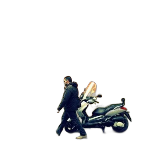 jacket, robot, car, staff transparent PNG cut-out