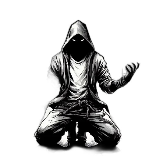 jacket, mask, staff, concept art transparent PNG cut-out