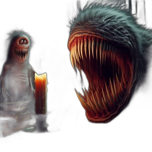 creature, animal, concept art, 3d render transparent PNG cut-out