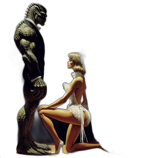 concept art, comic book art, fantasy art, 3d render transparent PNG cut-out