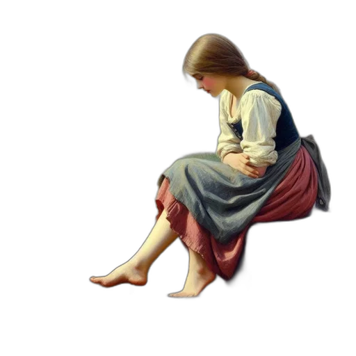 dress, shoes, staff, furniture transparent PNG cut-out