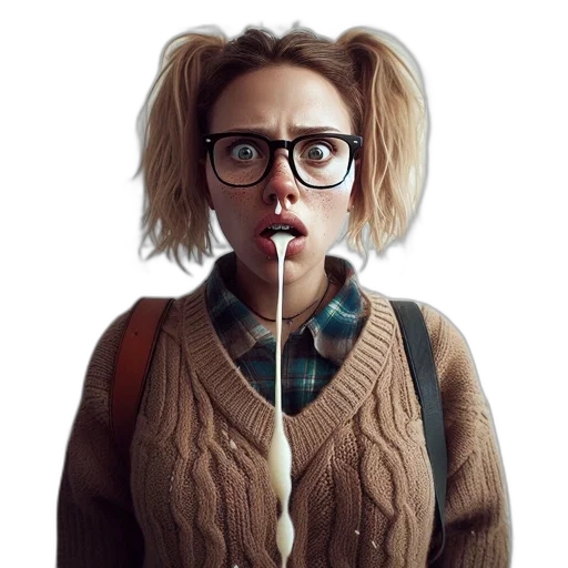 jacket, face, staff, hair transparent PNG cut-out