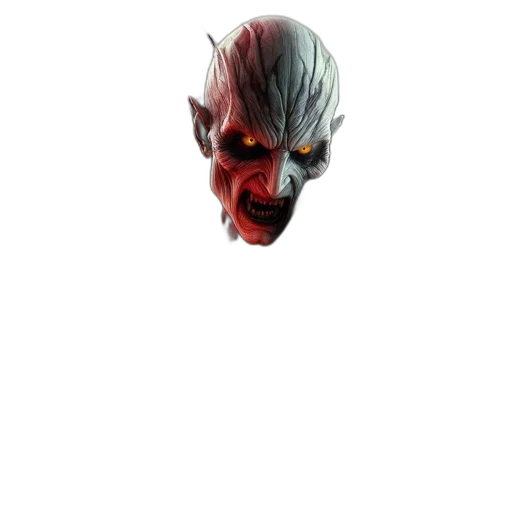 mask, face, creature, staff transparent PNG cut-out
