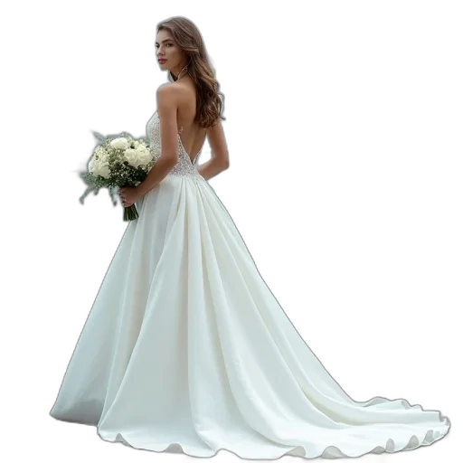 dress, photorealistic, 3d render, blue transparent PNG cut-out
