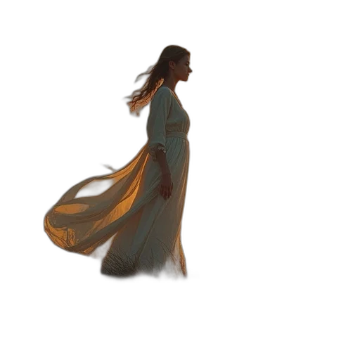 dress, creature, concept art, fantasy art transparent PNG cut-out