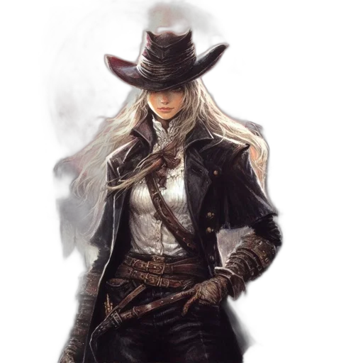 hat, jacket, staff, concept art transparent PNG cut-out