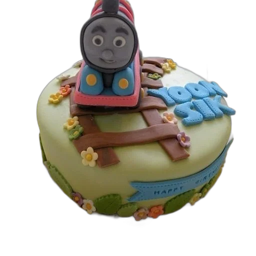 3d render, thomas, train, birthday transparent PNG cut-out
