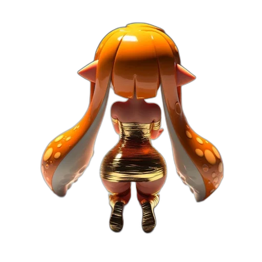 dress, hair, staff, hat transparent PNG cut-out