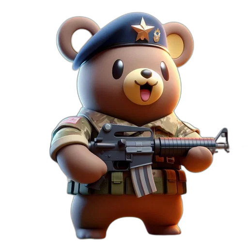 weapon, animal, concept art, 3d render transparent PNG cut-out