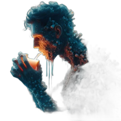 face, dragon, concept art, photorealistic transparent PNG cut-out