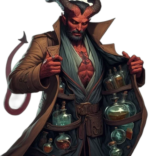 concept art, fantasy art, comic book art, manlike transparent PNG cut-out