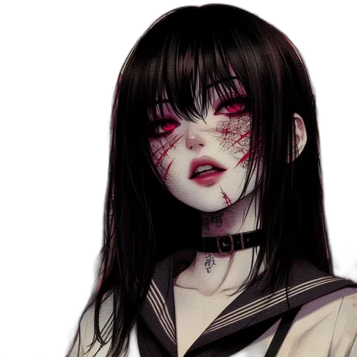 face, mask, creature, staff transparent PNG cut-out