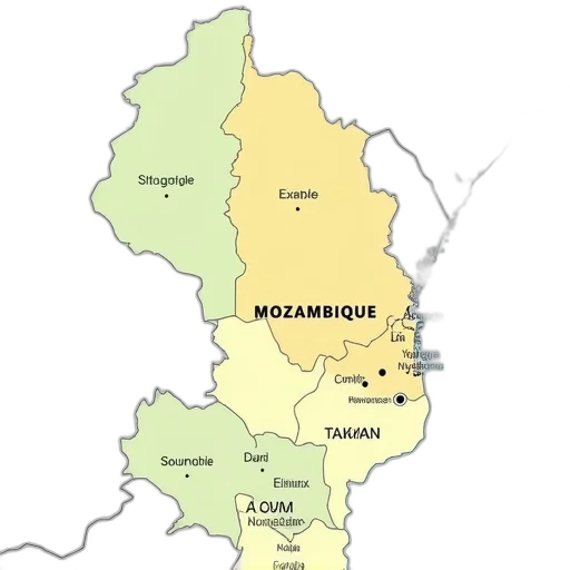 map, mozambique, capital, administrative transparent PNG cut-out
