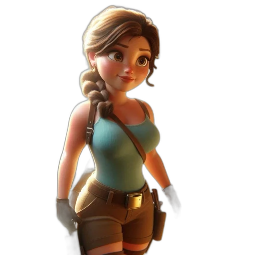 staff, dress, 3d render, concept art transparent PNG cut-out