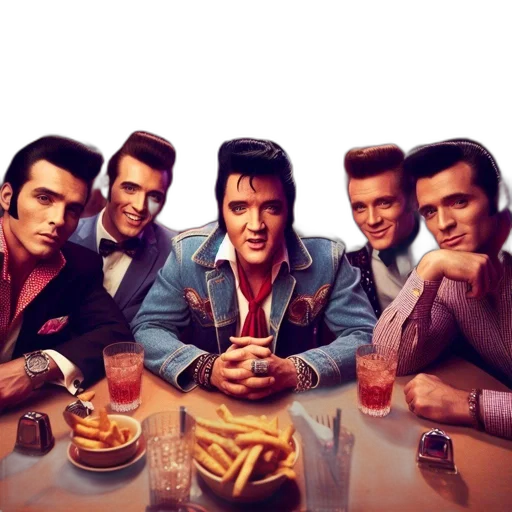 jacket, food, face, photorealistic transparent PNG cut-out