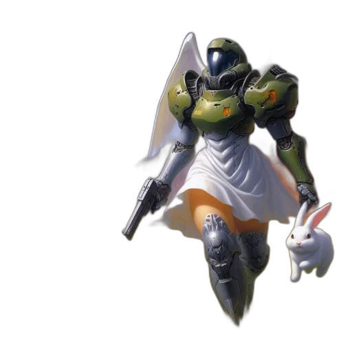 robot, weapon, sword, creature transparent PNG cut-out