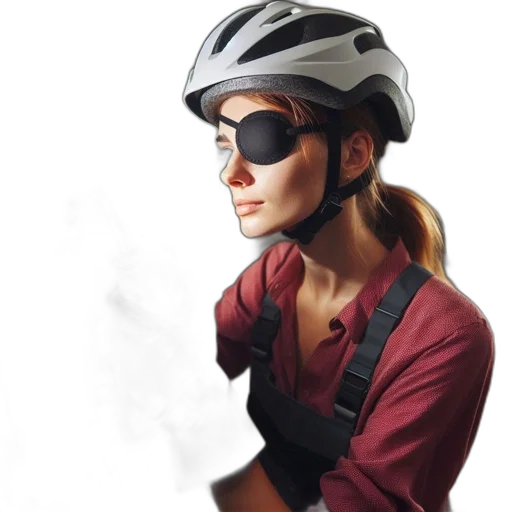 photorealistic, 3d render, woman, protective transparent PNG cut-out