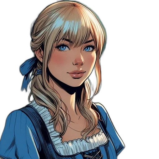 face, comic book art, fantasy art, concept art transparent PNG cut-out