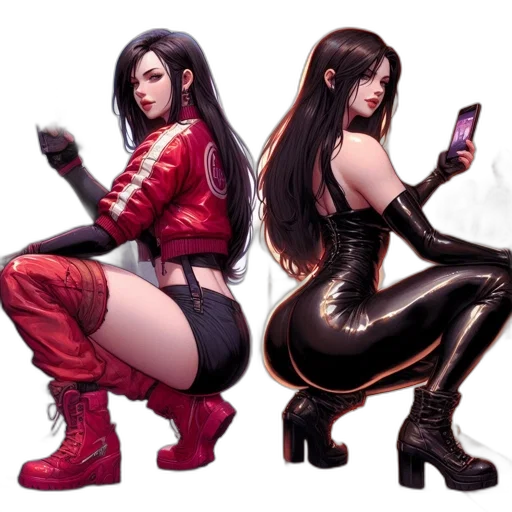 concept art, comic book art, cyberpunk, fantasy art transparent PNG cut-out
