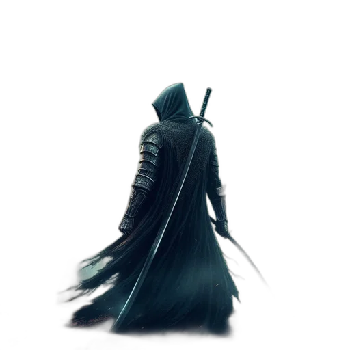 sword, weapon, staff, jacket transparent PNG cut-out