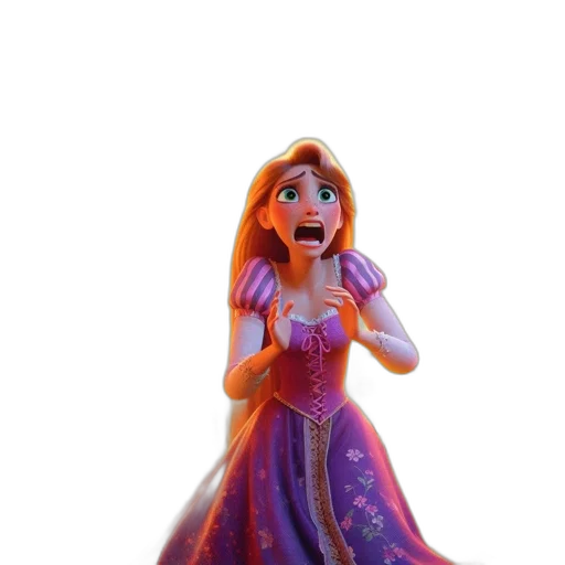 dress, crown, face, staff transparent PNG cut-out