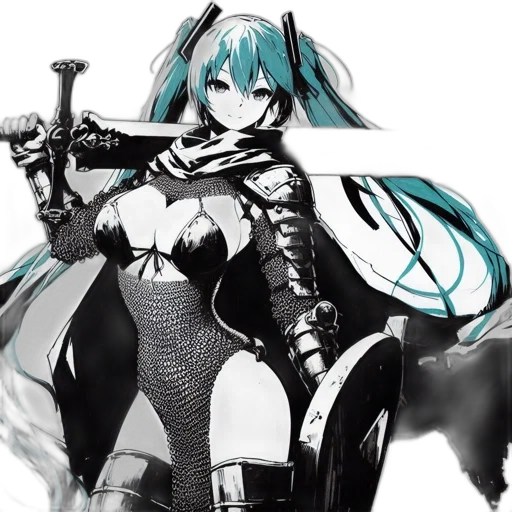 weapon, sword, anime, concept art transparent PNG cut-out