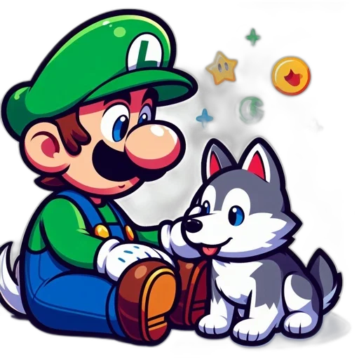 animal, staff, pixel art, concept art transparent PNG cut-out