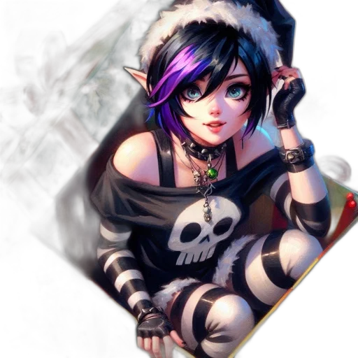 fantasy art, pixel art, concept art, anime transparent PNG cut-out