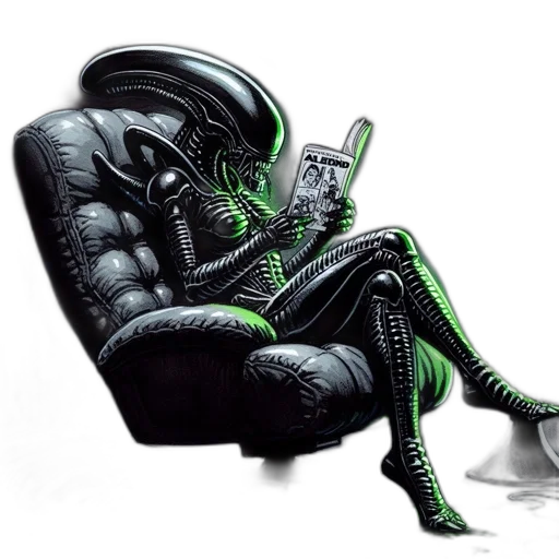 furniture, creature, robot, concept art transparent PNG cut-out