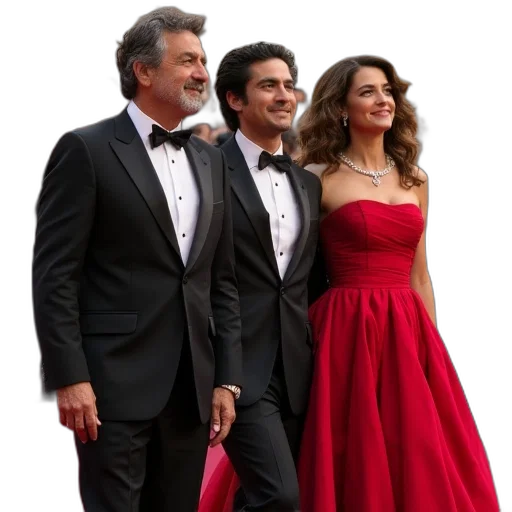 dress, red, actors, leonardo transparent PNG cut-out