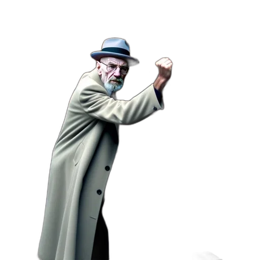 staff, hat, jacket, weapon transparent PNG cut-out