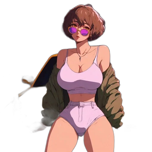 jacket, dress, weapon, concept art transparent PNG cut-out