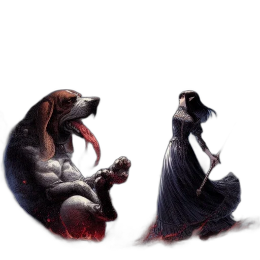 dragon, creature, dress, concept art transparent PNG cut-out