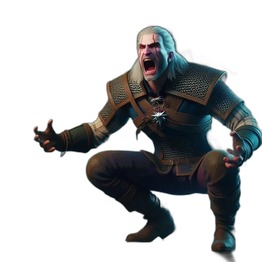 weapon, sword, creature, staff transparent PNG cut-out