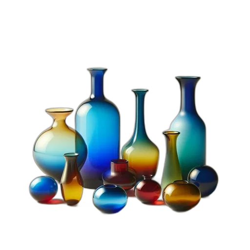 bottle, jewelry, 3d render, photorealistic transparent PNG cut-out