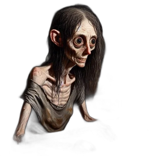 face, creature, mask, staff transparent PNG cut-out