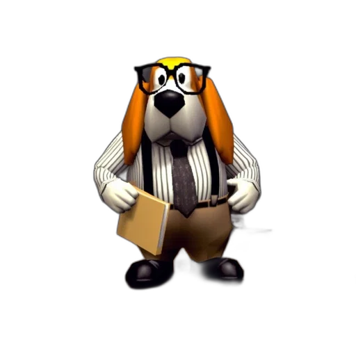 staff, animal, 3d render, cartoon transparent PNG cut-out