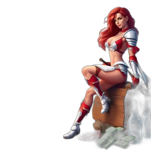 sword, fantasy art, concept art, comic book art transparent PNG cut-out