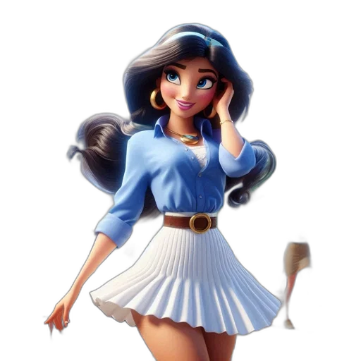 dress, staff, robot, concept art transparent PNG cut-out