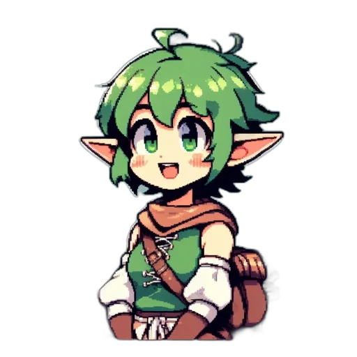 dragon, staff, creature, pixel art transparent PNG cut-out