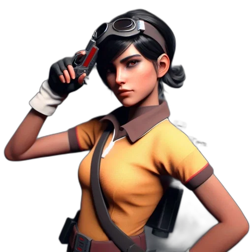 staff, weapon, face, jacket transparent PNG cut-out